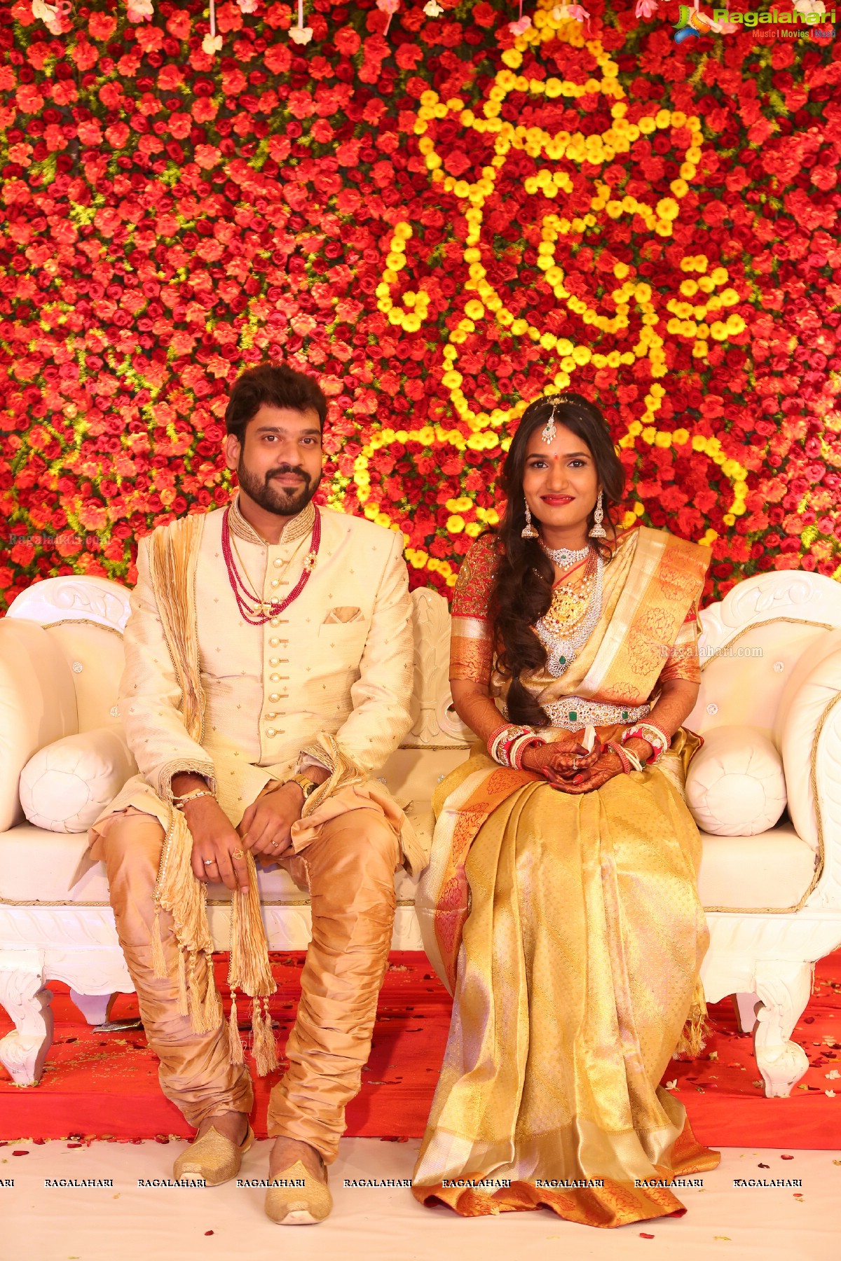 Engagement Ceremony of Saankruth and Spoorthy by Sparkle Events at Sri Raja Rajeshwari Roof Gardens, Secunderabad