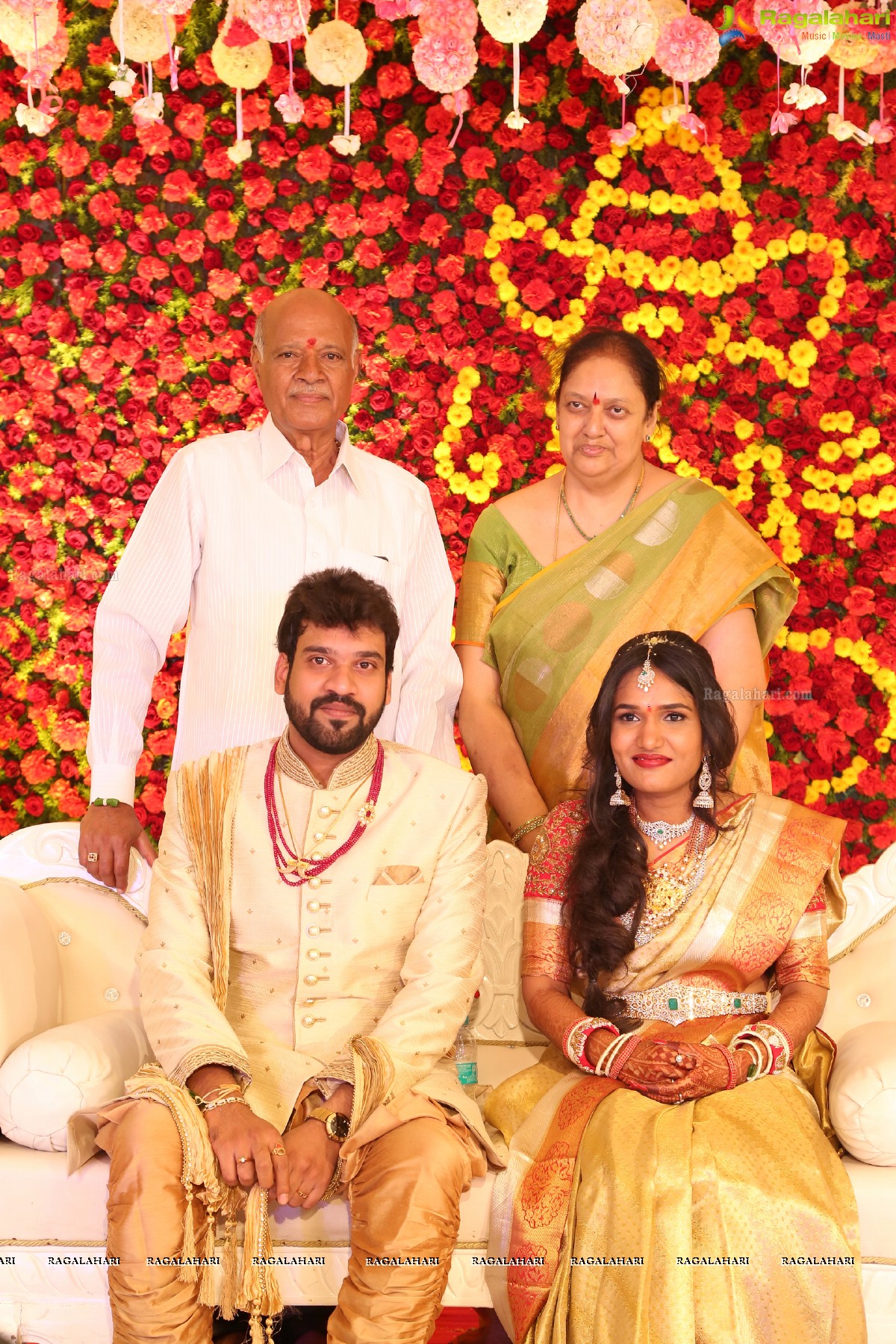 Engagement Ceremony of Saankruth and Spoorthy by Sparkle Events at Sri Raja Rajeshwari Roof Gardens, Secunderabad