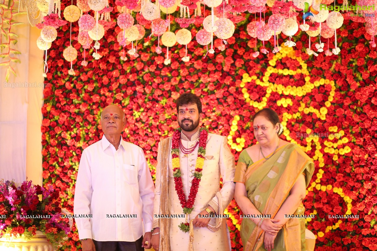 Engagement Ceremony of Saankruth and Spoorthy by Sparkle Events at Sri Raja Rajeshwari Roof Gardens, Secunderabad