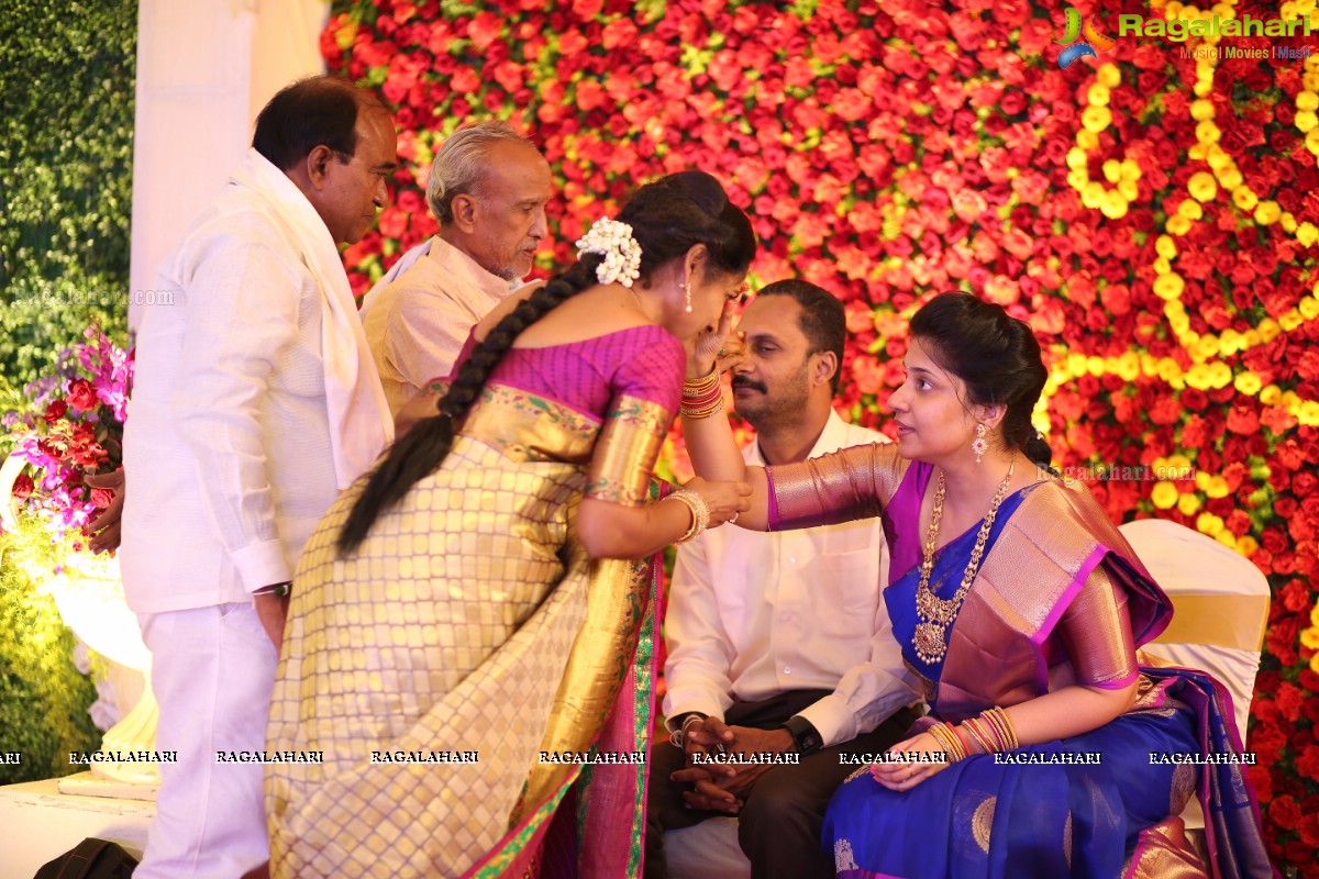 Engagement Ceremony of Saankruth and Spoorthy by Sparkle Events at Sri Raja Rajeshwari Roof Gardens, Secunderabad