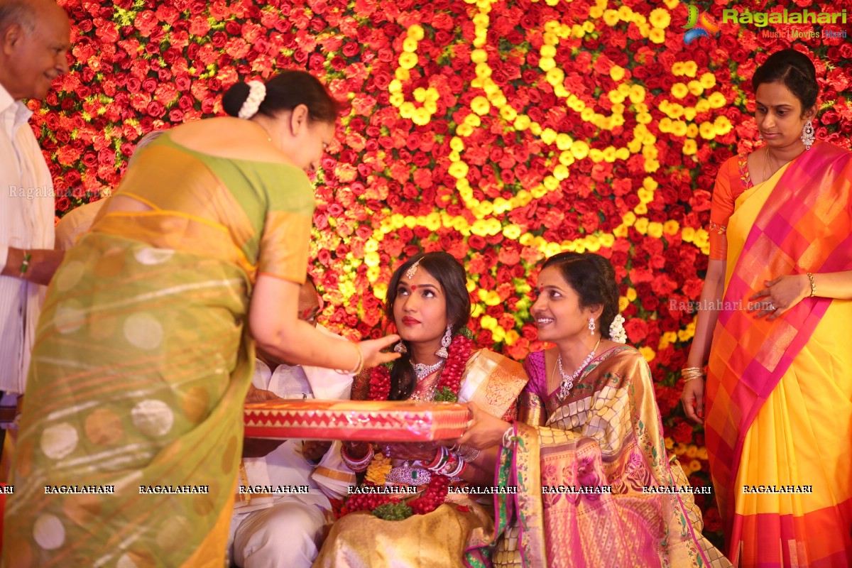 Engagement Ceremony of Saankruth and Spoorthy by Sparkle Events at Sri Raja Rajeshwari Roof Gardens, Secunderabad