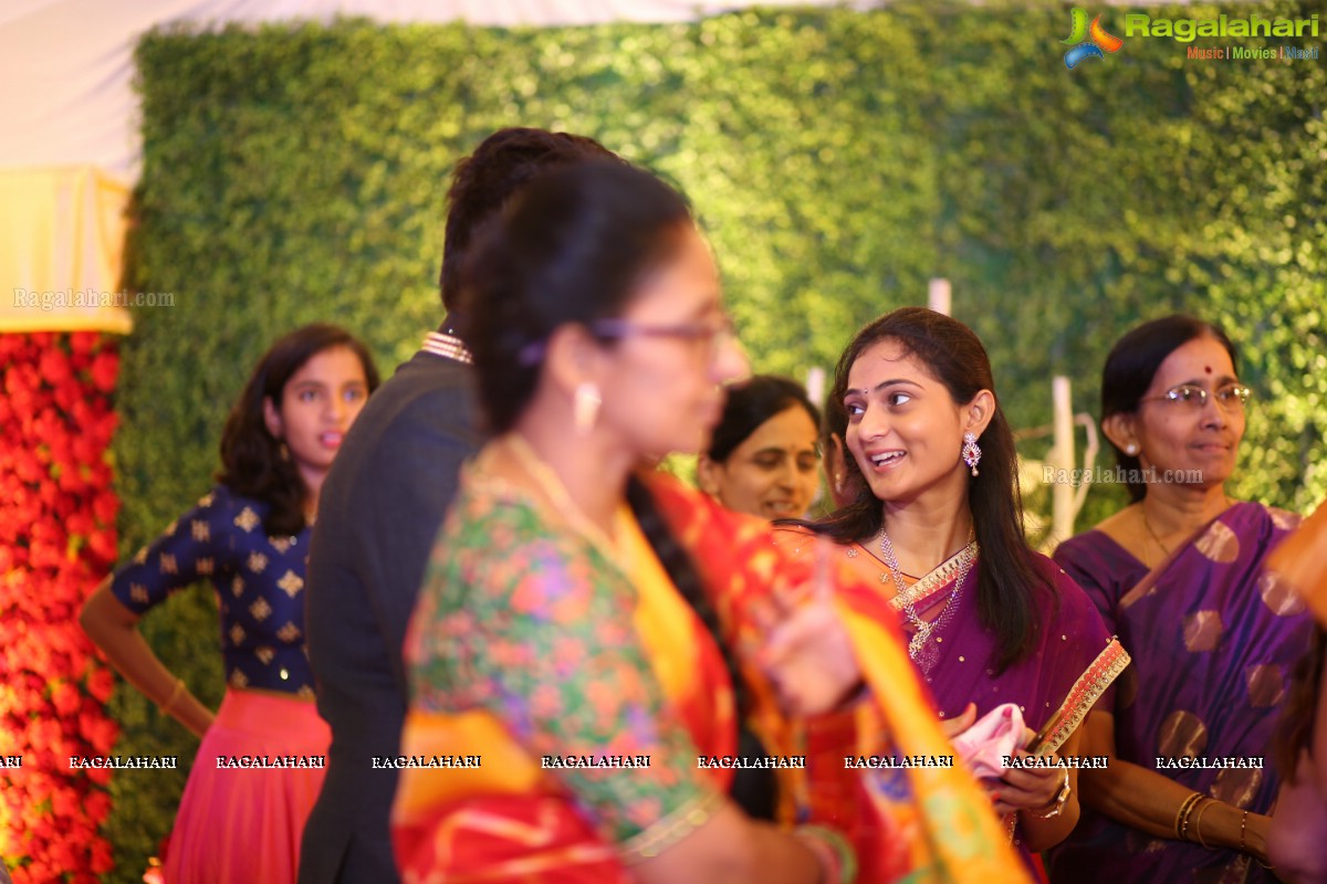 Engagement Ceremony of Saankruth and Spoorthy by Sparkle Events at Sri Raja Rajeshwari Roof Gardens, Secunderabad