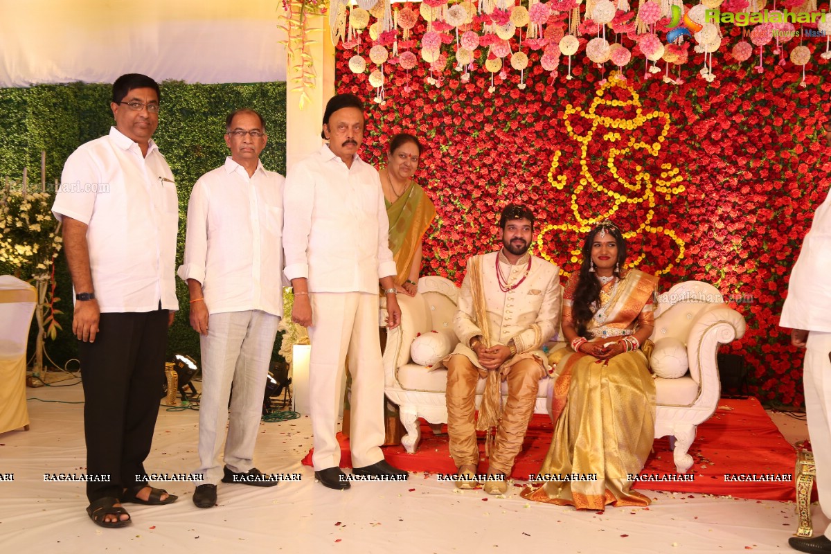 Engagement Ceremony of Saankruth and Spoorthy by Sparkle Events at Sri Raja Rajeshwari Roof Gardens, Secunderabad