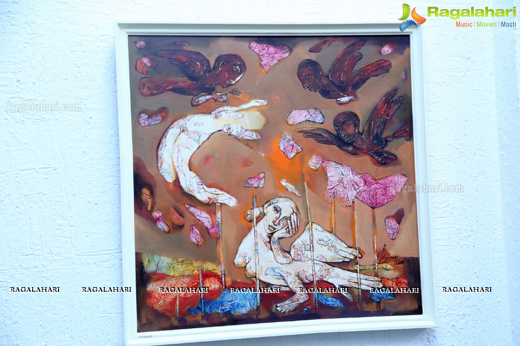 An Exhibition of Paintings by Basawaraj L Jane at Ailamma Art Gallery, Hyderabad