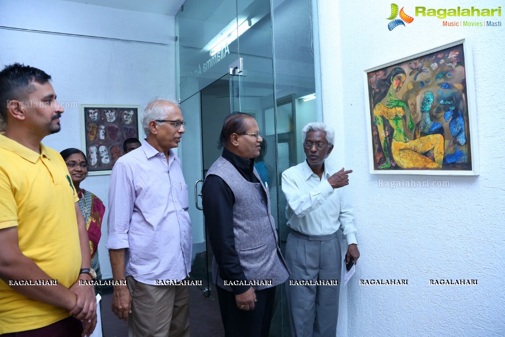 An Exhibition of Paintings by Basawaraj L Jane at Ailamma Art Gallery, Hyderabad