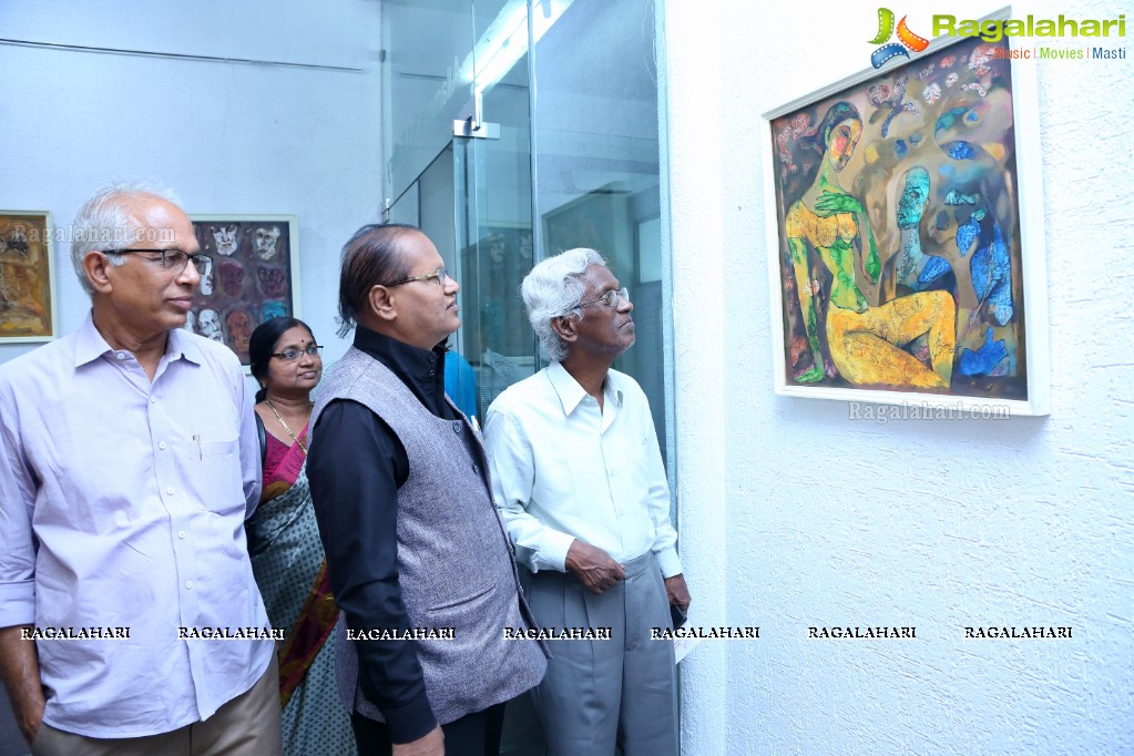 An Exhibition of Paintings by Basawaraj L Jane at Ailamma Art Gallery, Hyderabad