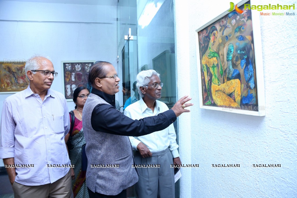 An Exhibition of Paintings by Basawaraj L Jane at Ailamma Art Gallery, Hyderabad