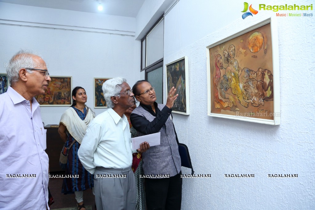 An Exhibition of Paintings by Basawaraj L Jane at Ailamma Art Gallery, Hyderabad