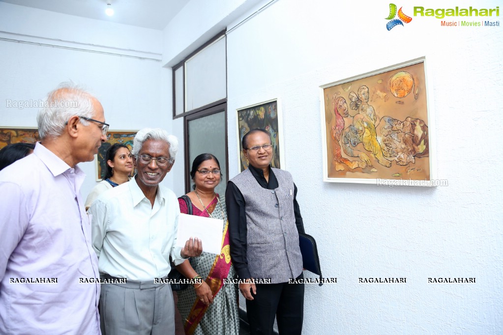 An Exhibition of Paintings by Basawaraj L Jane at Ailamma Art Gallery, Hyderabad