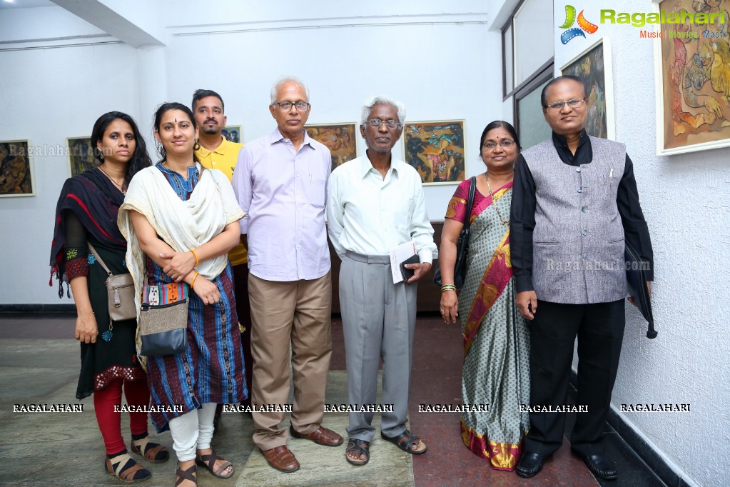 An Exhibition of Paintings by Basawaraj L Jane at Ailamma Art Gallery, Hyderabad