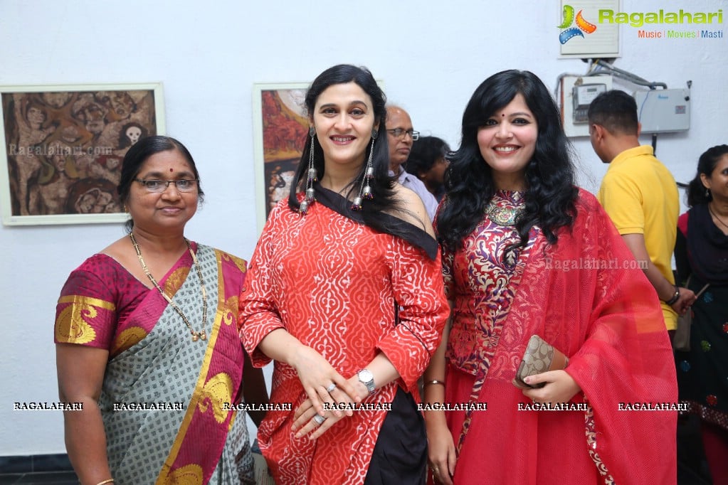 An Exhibition of Paintings by Basawaraj L Jane at Ailamma Art Gallery, Hyderabad
