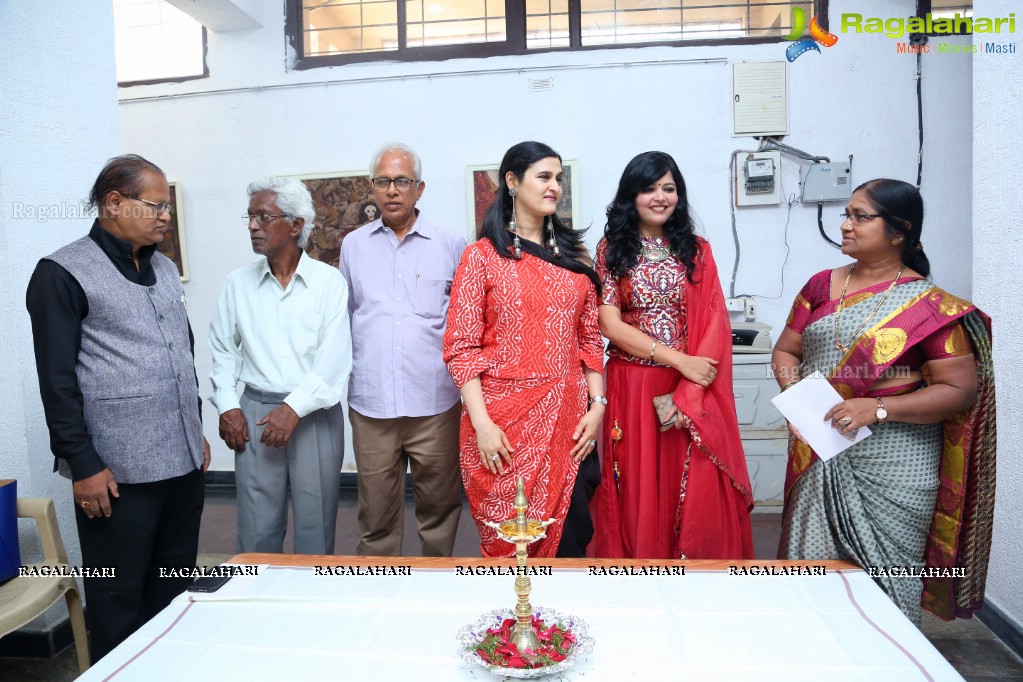 An Exhibition of Paintings by Basawaraj L Jane at Ailamma Art Gallery, Hyderabad