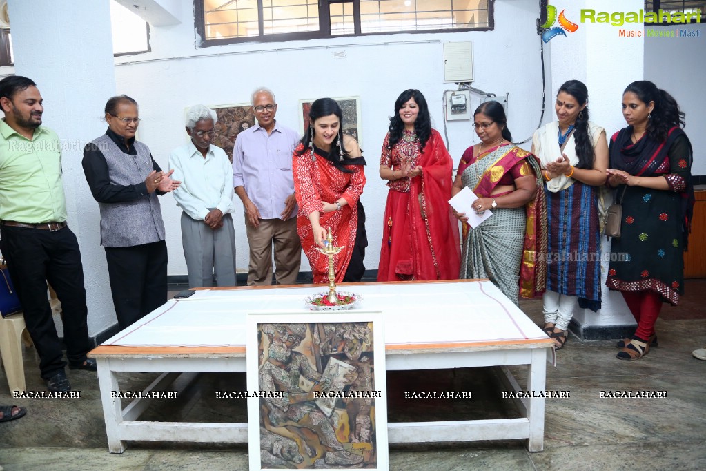 An Exhibition of Paintings by Basawaraj L Jane at Ailamma Art Gallery, Hyderabad