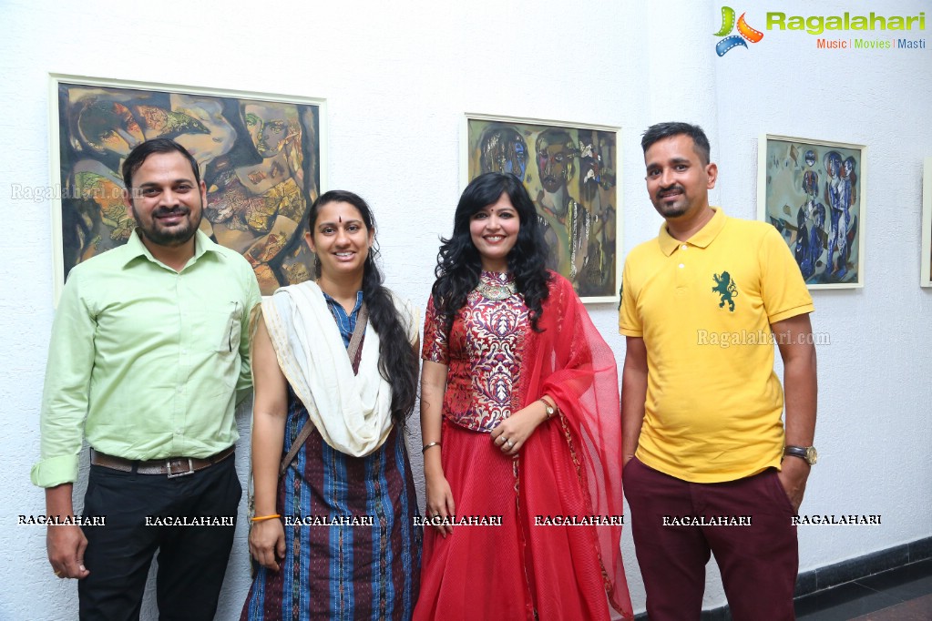 An Exhibition of Paintings by Basawaraj L Jane at Ailamma Art Gallery, Hyderabad