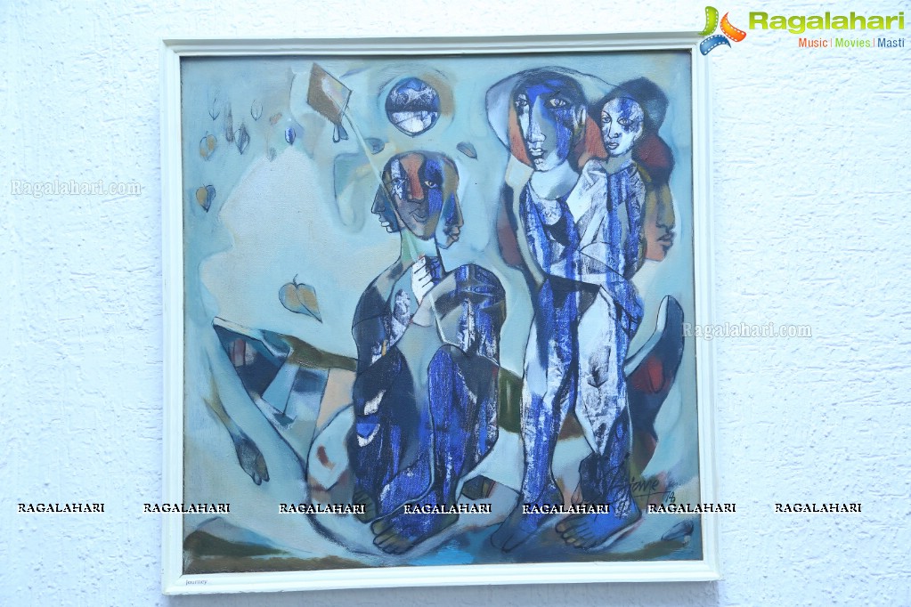 An Exhibition of Paintings by Basawaraj L Jane at Ailamma Art Gallery, Hyderabad