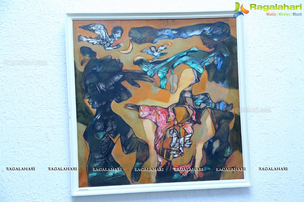 An Exhibition of Paintings by Basawaraj L Jane at Ailamma Art Gallery, Hyderabad