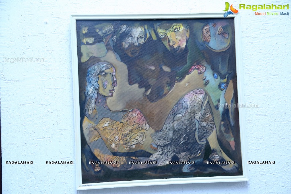 An Exhibition of Paintings by Basawaraj L Jane at Ailamma Art Gallery, Hyderabad