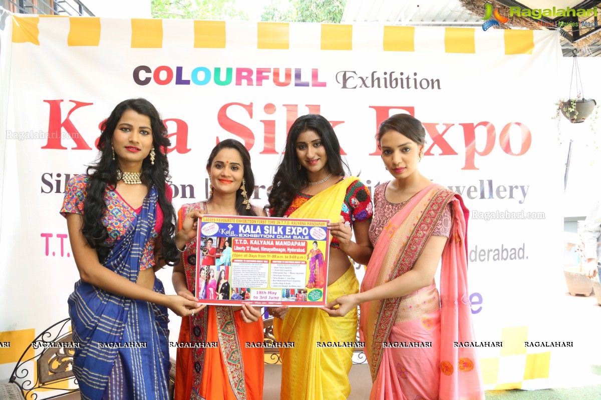 Kala Silk Expo Curtain Raiser at Cafe Hut-K, Jubilee Hills