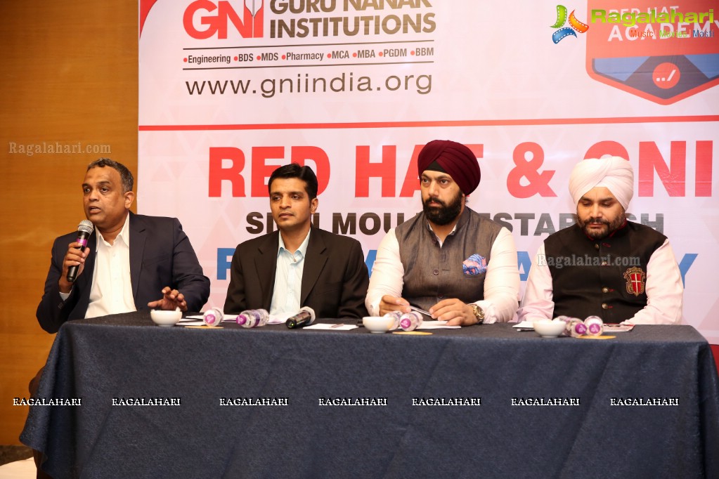 Guru Nanak Institutions-Red Hat Press Conference at Hotel Marigold, Hyderabad
