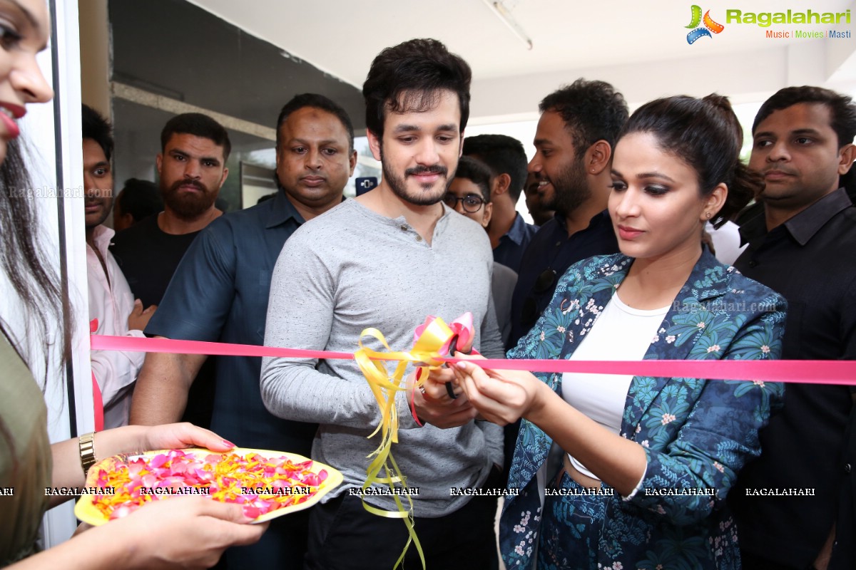 Akhil and Lavanya Tripathi launches Virtu Fitness Workout Hub, Jubilee Hills, Hyderabad