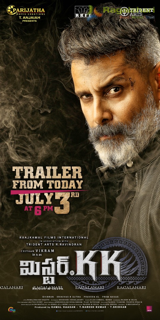 Chiyaan Vikram's Mister. KK Trailer release Poster
