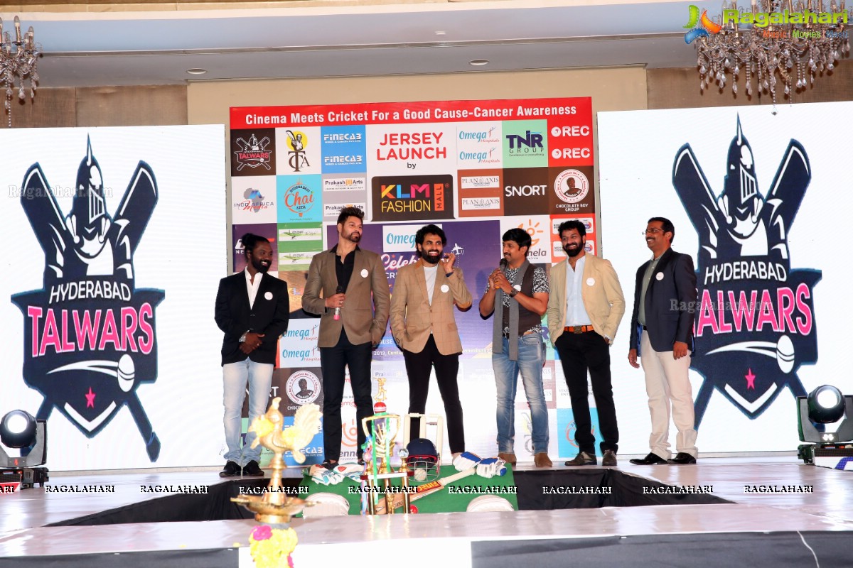 KLM Presents the Celebrity Cricket Tour to South Africa 2019 Jersey Launch by Rana Daggubati in Hyderabad