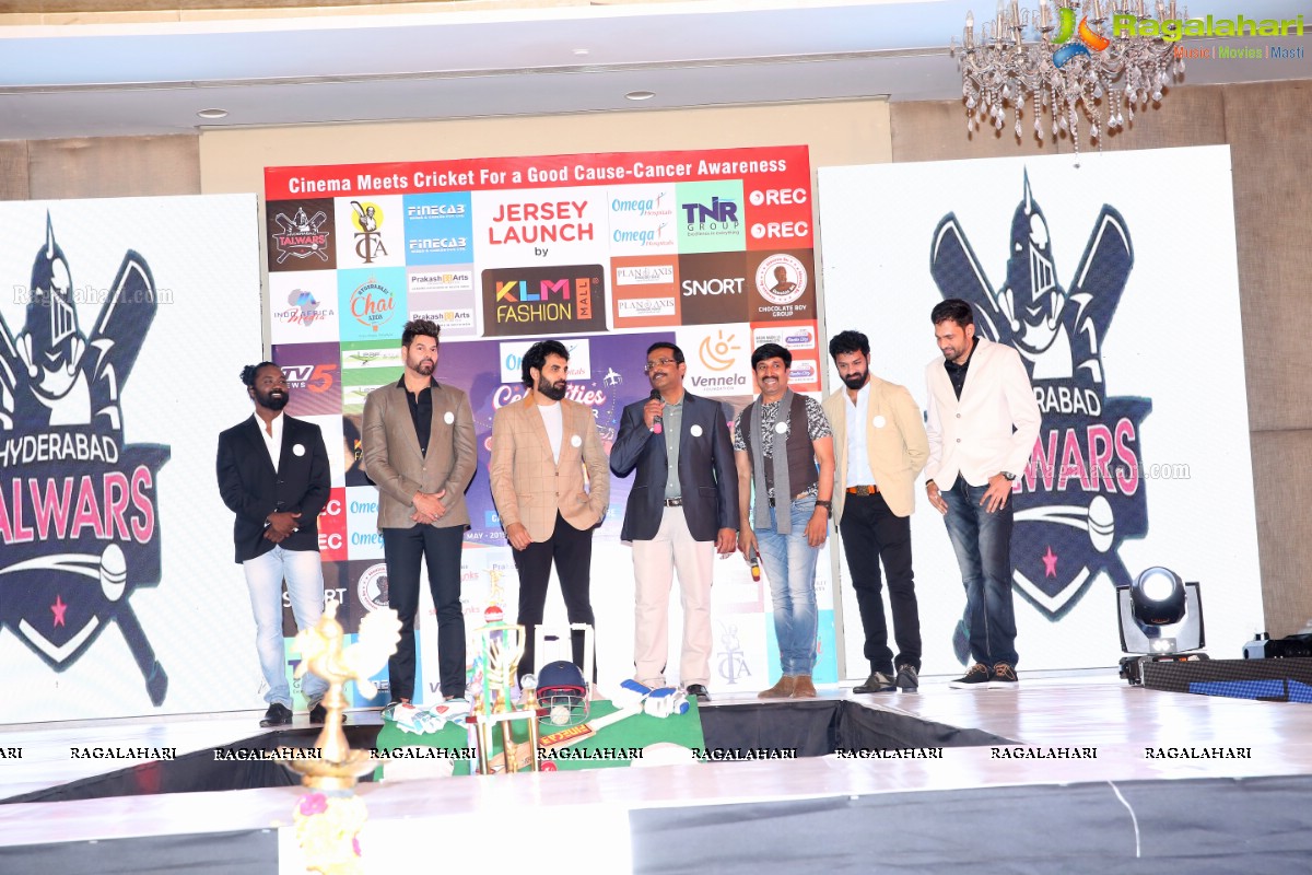 KLM Presents the Celebrity Cricket Tour to South Africa 2019 Jersey Launch by Rana Daggubati in Hyderabad