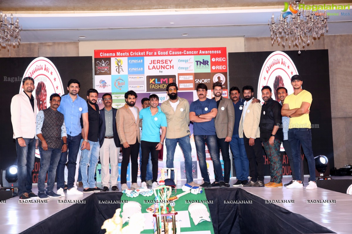 KLM Presents the Celebrity Cricket Tour to South Africa 2019 Jersey Launch by Rana Daggubati in Hyderabad