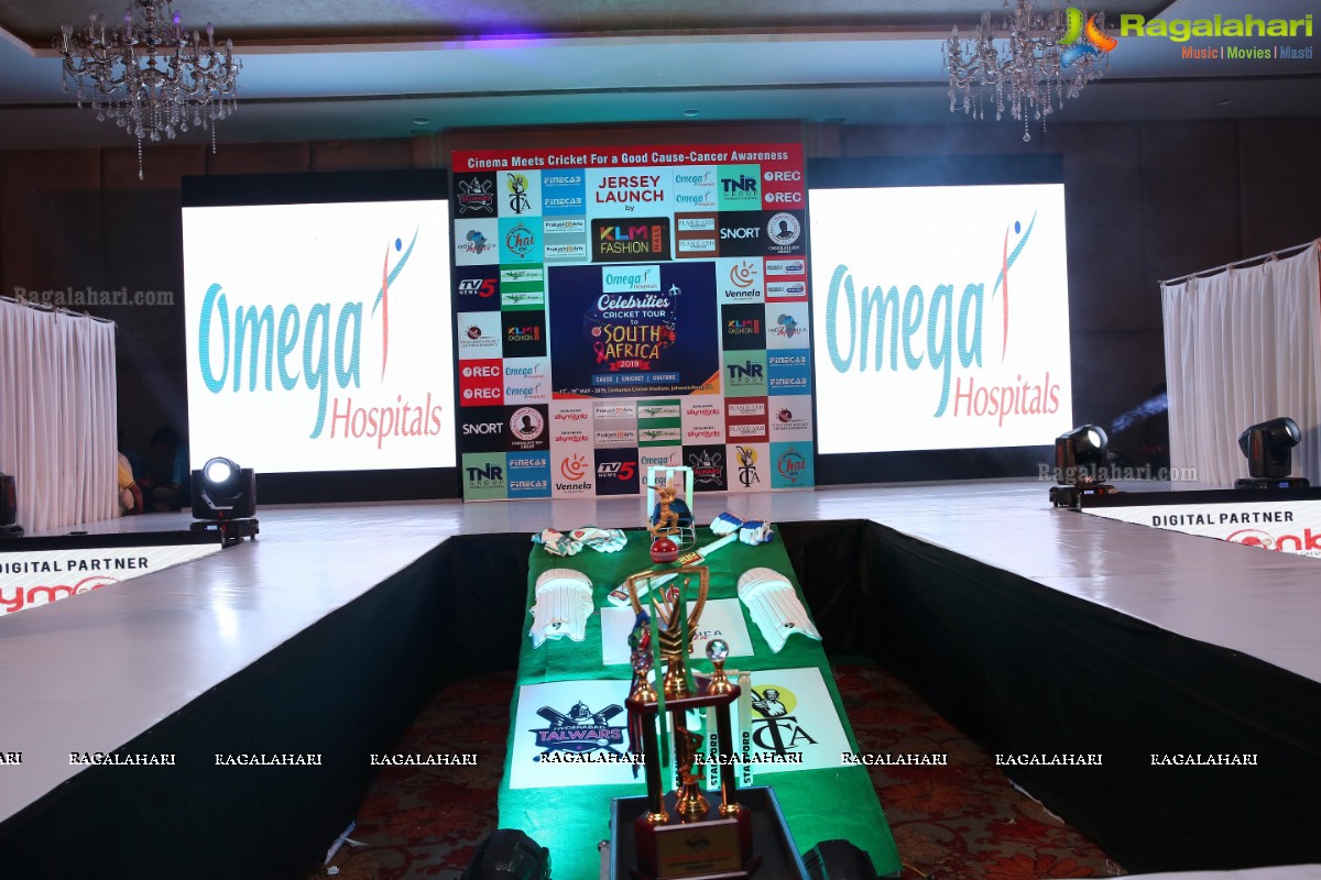 KLM Presents the Celebrity Cricket Tour to South Africa 2019 Jersey Launch by Rana Daggubati in Hyderabad