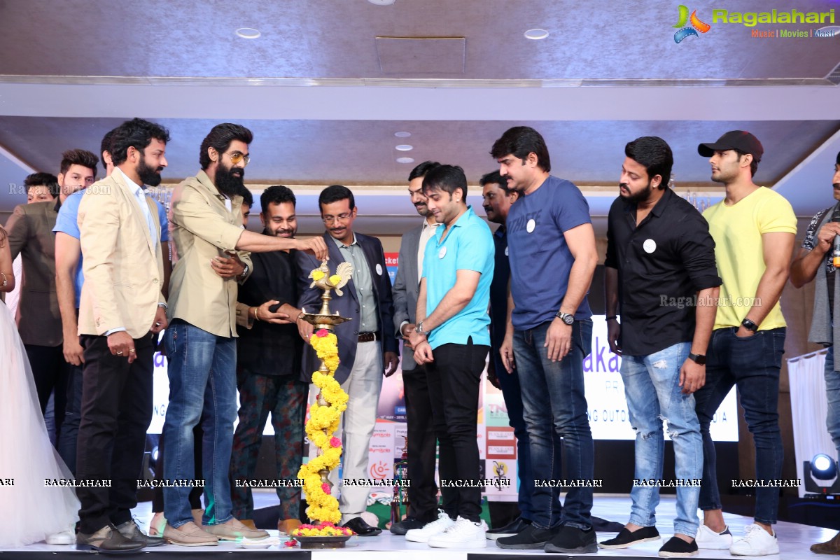 KLM Presents the Celebrity Cricket Tour to South Africa 2019 Jersey Launch by Rana Daggubati in Hyderabad