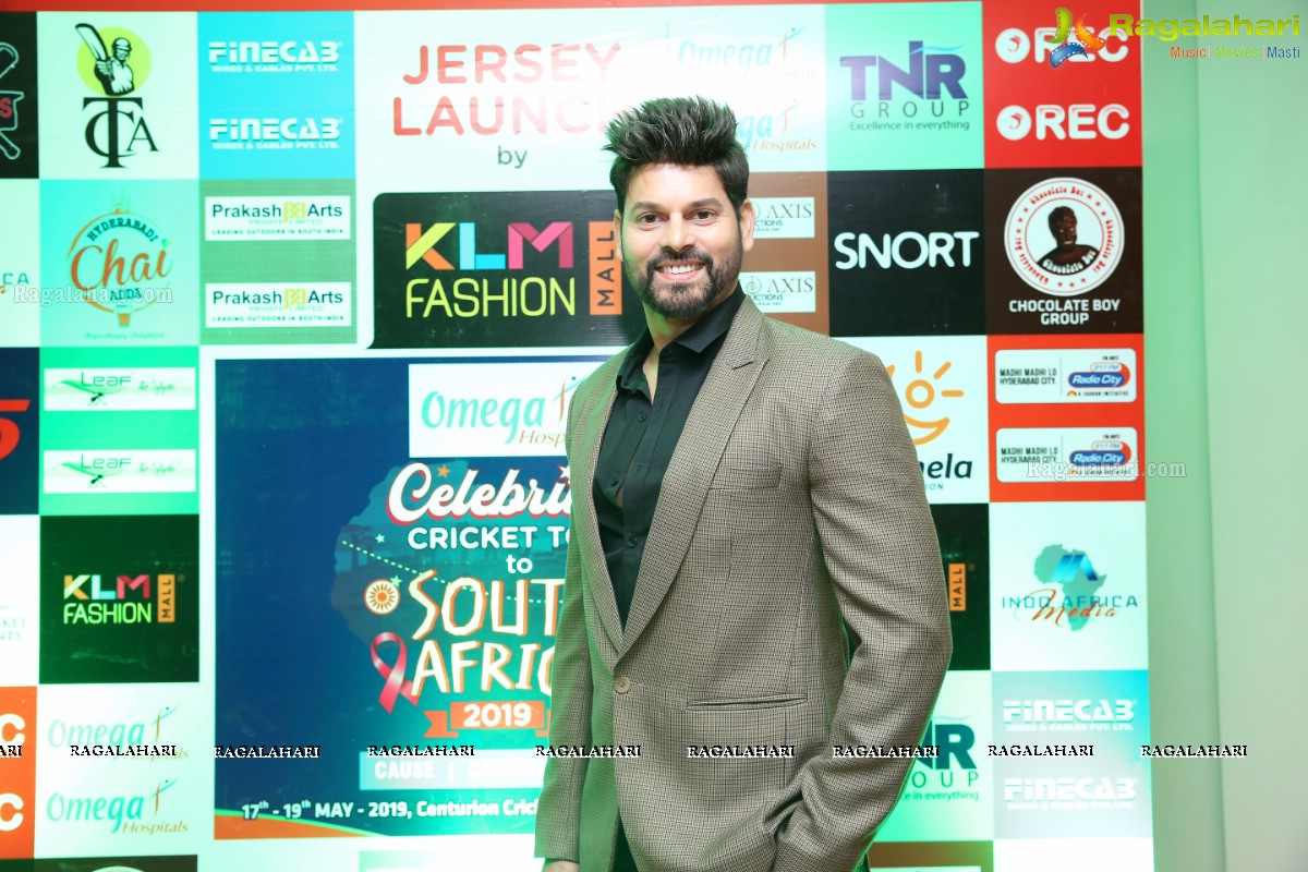 KLM Presents the Celebrity Cricket Tour to South Africa 2019 Jersey Launch by Rana Daggubati in Hyderabad