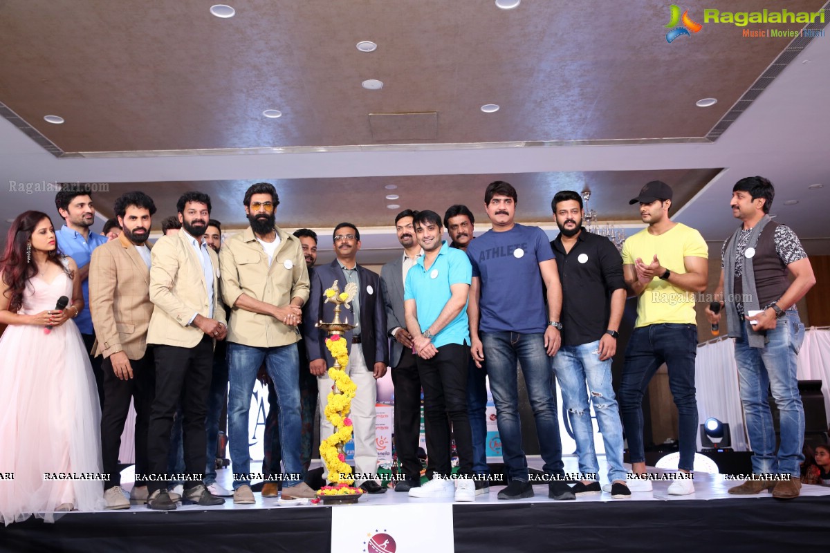 KLM Presents the Celebrity Cricket Tour to South Africa 2019 Jersey Launch by Rana Daggubati in Hyderabad