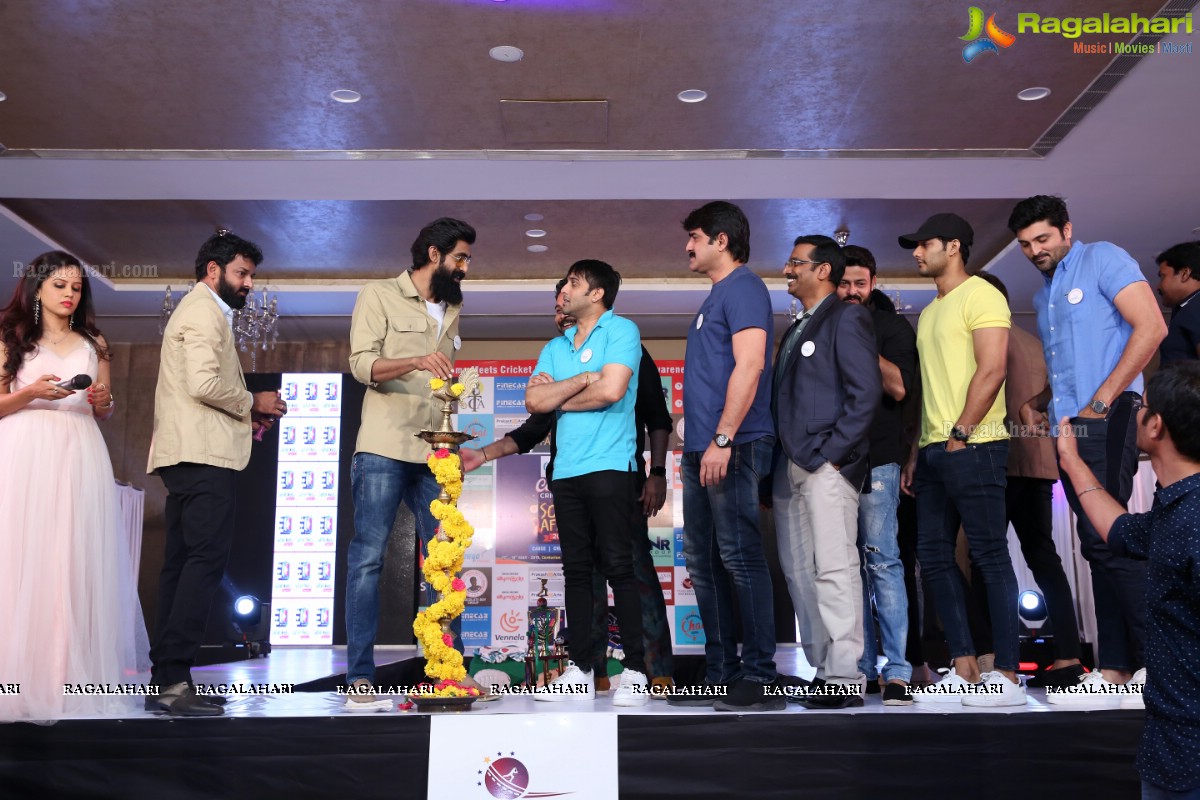 KLM Presents the Celebrity Cricket Tour to South Africa 2019 Jersey Launch by Rana Daggubati in Hyderabad