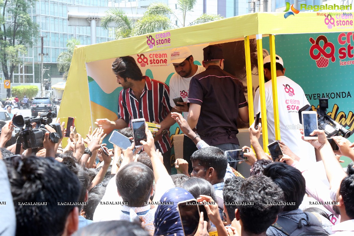 Vijay Deverakonda Distributes 9-Trucks of Creamstone Ice Cream To Celebrate Birthday