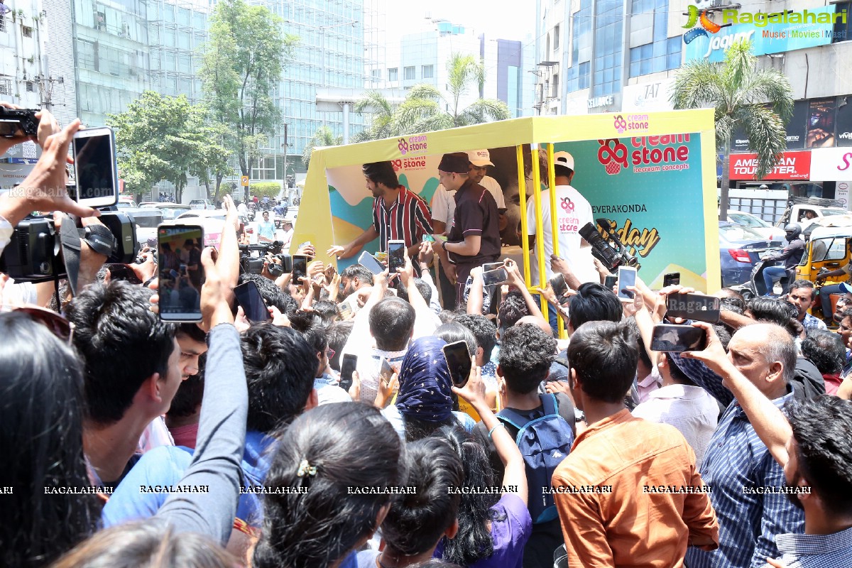 Vijay Deverakonda Distributes 9-Trucks of Creamstone Ice Cream To Celebrate Birthday