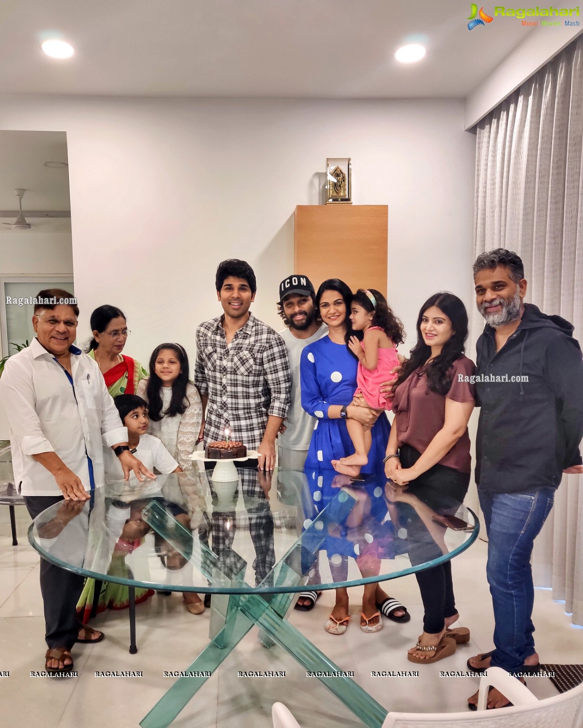 Allu Sirish's Birthday Celebrations at Home