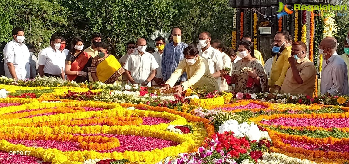 Nandamuri Family Members Pay Homage To Sr. NTR At NTR Ghat