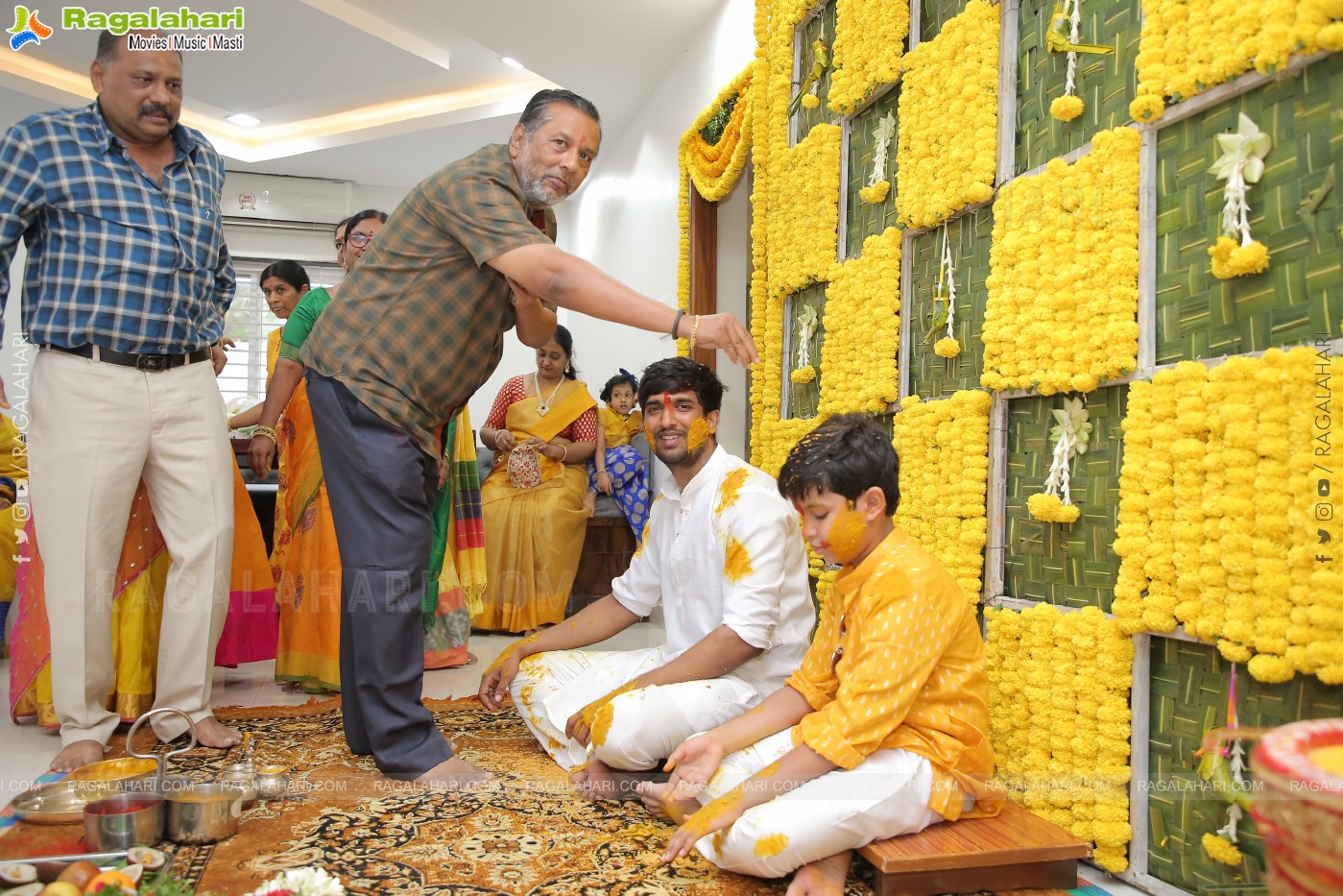 Vishal Goud's Pellikoduku Ceremony at Shamshabad