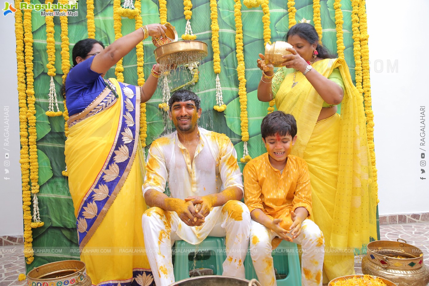 Vishal Goud's Pellikoduku Ceremony at Shamshabad