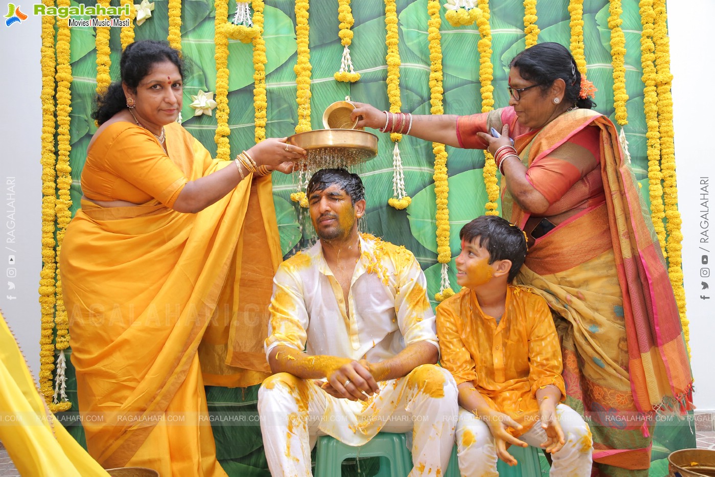 Vishal Goud's Pellikoduku Ceremony at Shamshabad