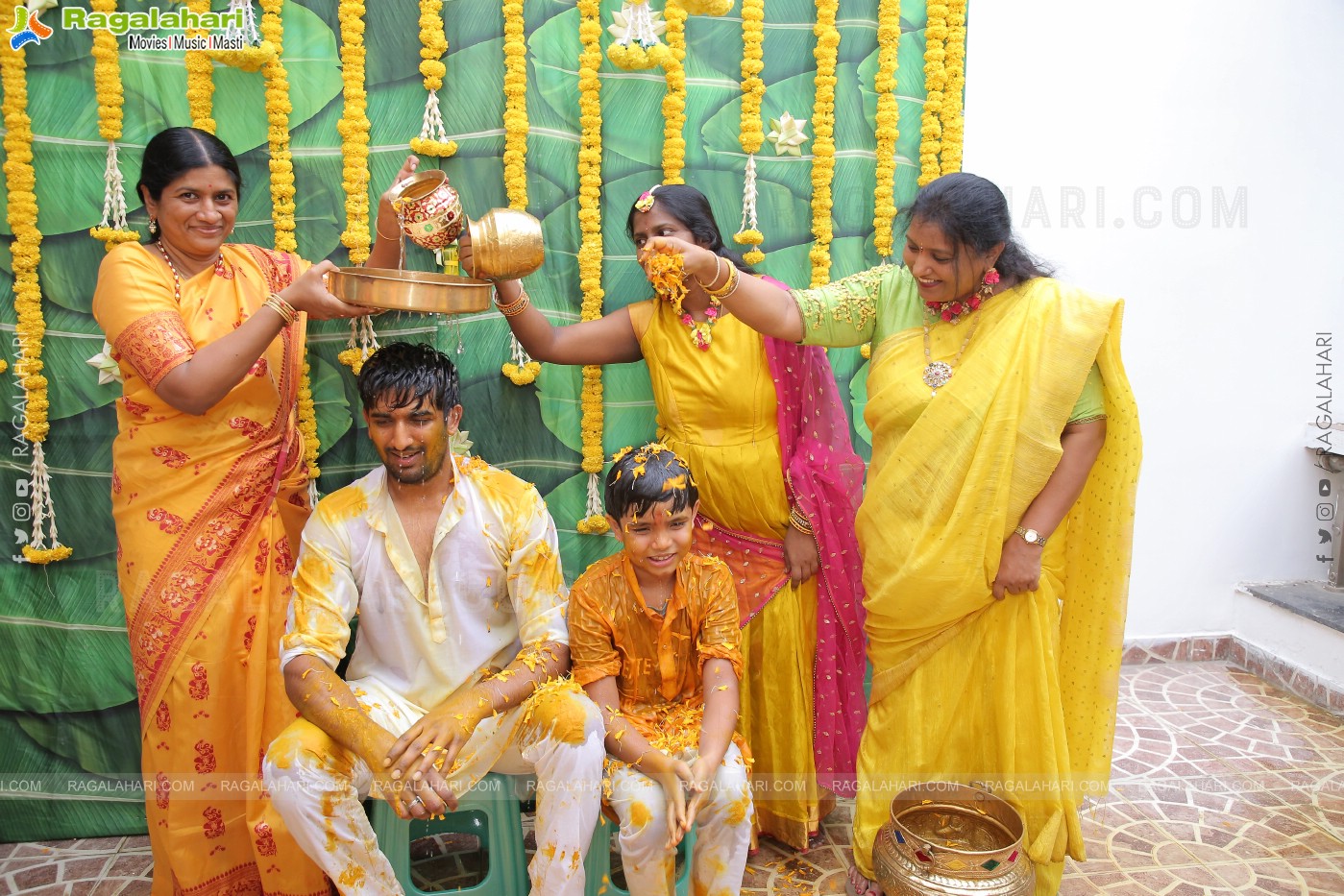 Vishal Goud's Pellikoduku Ceremony at Shamshabad