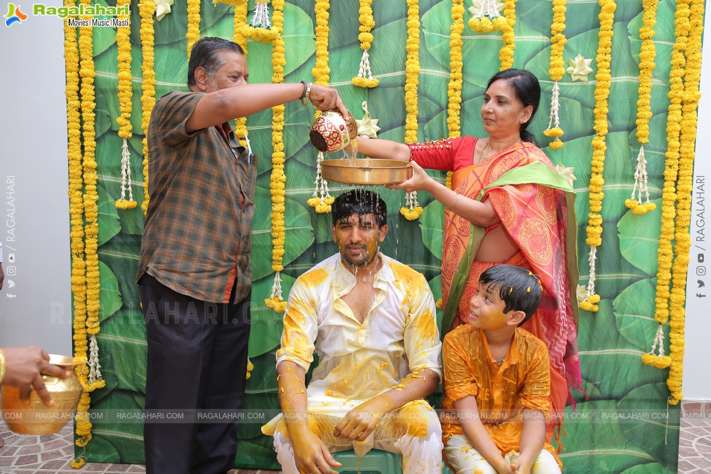 Vishal Goud's Pellikoduku Ceremony at Shamshabad