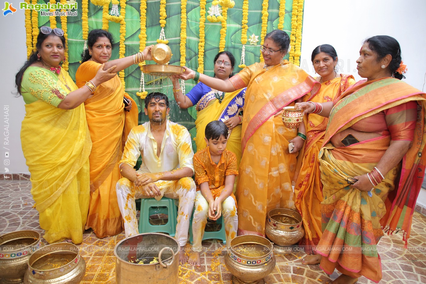 Vishal Goud's Pellikoduku Ceremony at Shamshabad