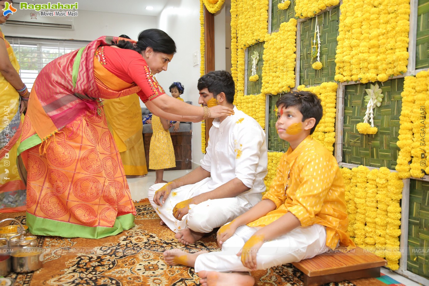 Vishal Goud's Pellikoduku Ceremony at Shamshabad