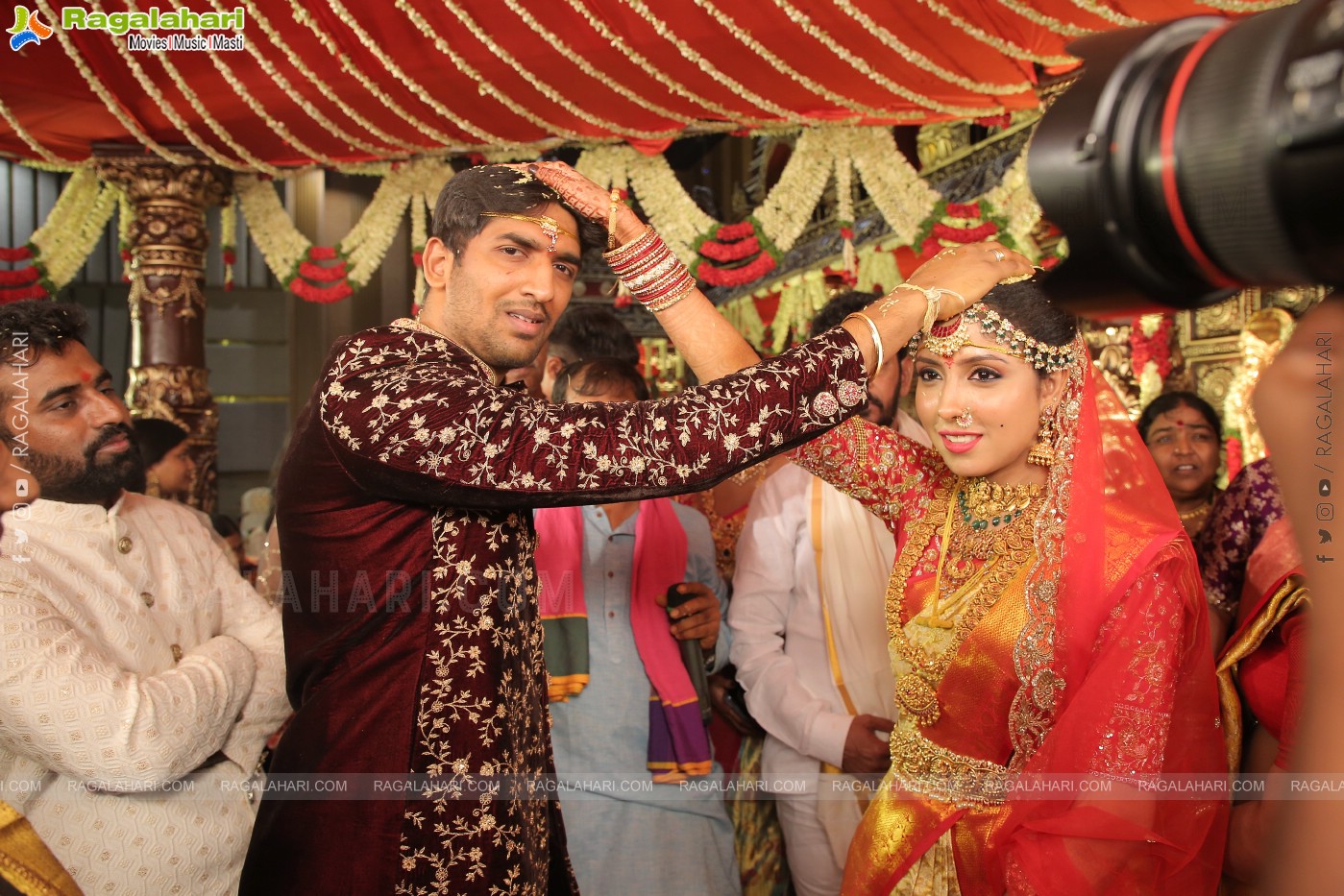 Parepally Madhu Goud's Son Vishal Goud & Shivangi Grand Wedding Ceremony