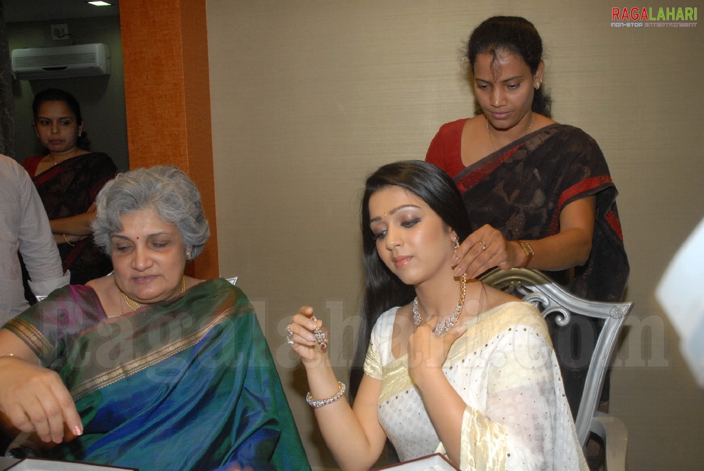 Charmi at Shobha Asar Jewellery Exhibition in Hyderabad