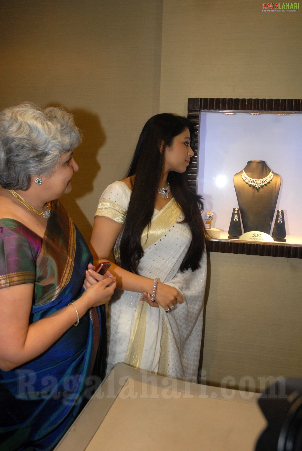 Charmi at Shobha Asar Jewellery Exhibition in Hyderabad