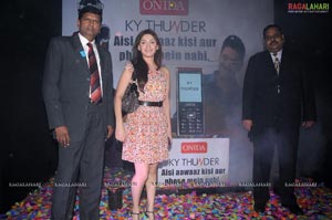 Manjari Fadnis Launches Onida KY Thunder007 Mobile in Hyderabad