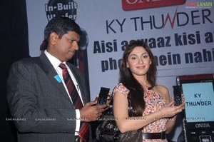 Manjari Fadnis Launches Onida KY Thunder007 Mobile in Hyderabad