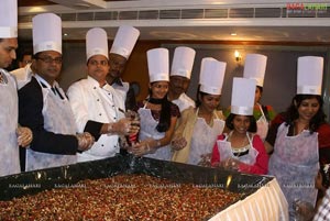 Cake Mixing at Aditya Park, Hyd